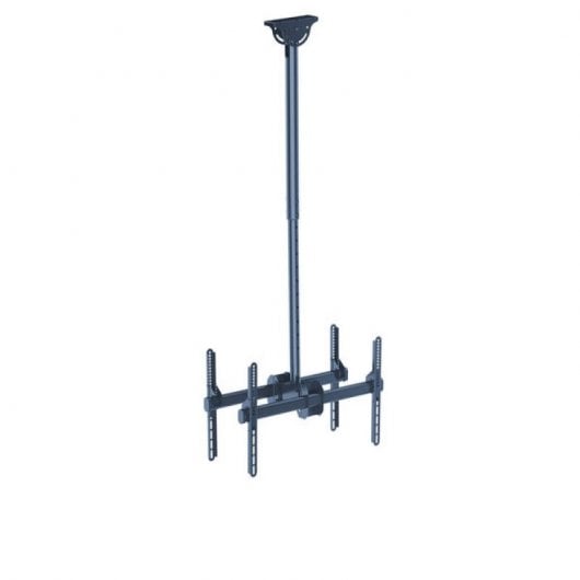 Kimex Supporto da soffitto per 2 TV 37"-70" Altezza regolabile 106-156 cm VESA 600x400 Max. 45Kg
