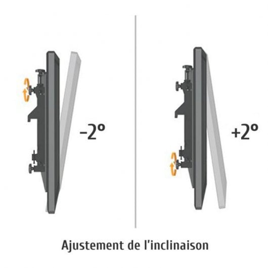 Kimex Soporte de Suelo para 2 Pantallas de TV 40''-65'' Altura 175cm VESA 600x400 Máx. 50Kg