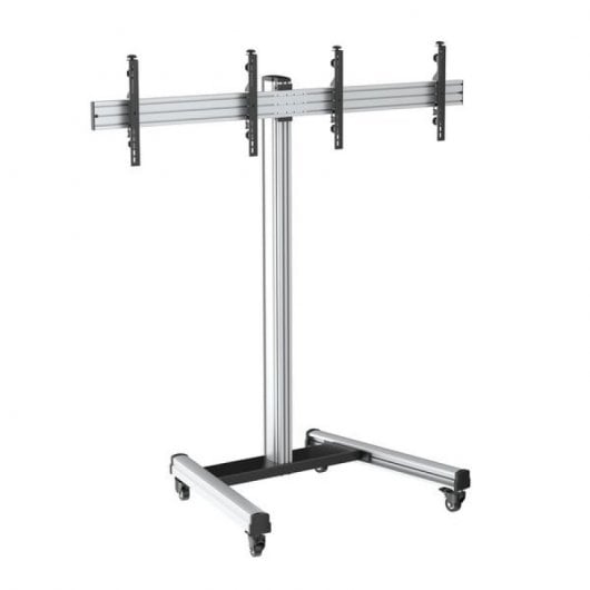 Kimex Support de sol avec roulettes pour 2 téléviseurs 43"-49" Hauteur 175 cm VESA 400 x 400 Max. 50Kg