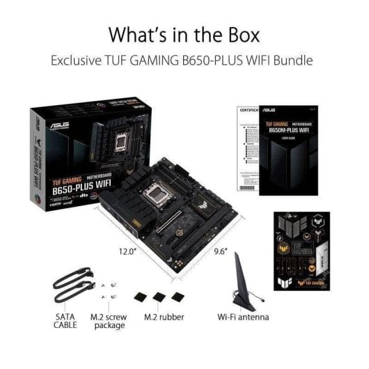 Carte mère ASUS TUF GAMING B650-PLUS WIFI B650 AM5 DDR5 ATX WiFi 6 ARGB 2.5GbE RAID