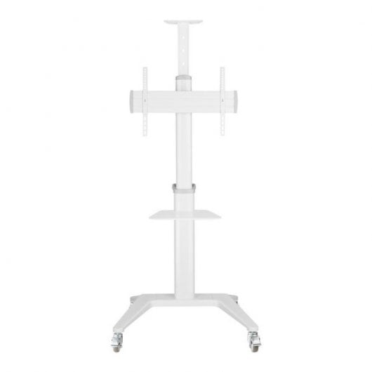 Kimex Soporte Móvil para Pantallas de Videoconferencia 37"-70" Altura 125-160cm VESA 600x400 Máx. 70Kg Blanco