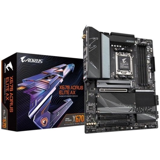 Carte mère Gigabyte X670 AORUS ELITE AX X670 Socket AM5 DDR5 ATX WiFi 6E 2.5GbE M.2 RAID