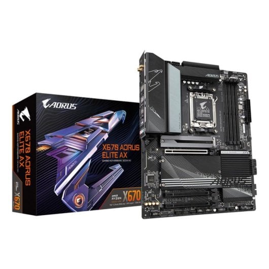 Carte mère Gigabyte X670 AORUS ELITE AX X670 Socket AM5 DDR5 ATX WiFi 6E 2.5GbE M.2 RAID