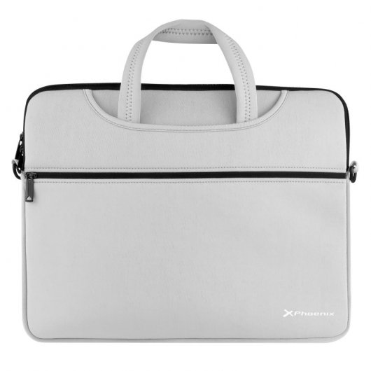 Phoenix Basics Maletín de Neopreno Gris para Portátil hasta 16"