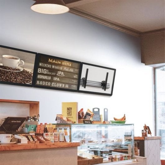 Kimex Soporte de Pared Menú Board 2 Pantallas 45"-55" VESA  600x400 Máx. 50Kg