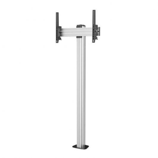Kimex Support de sol inclinable avec base vissable pour TV 32"-75" Hauteur 175 cm VESA 600 x 400 Max. 50Kg