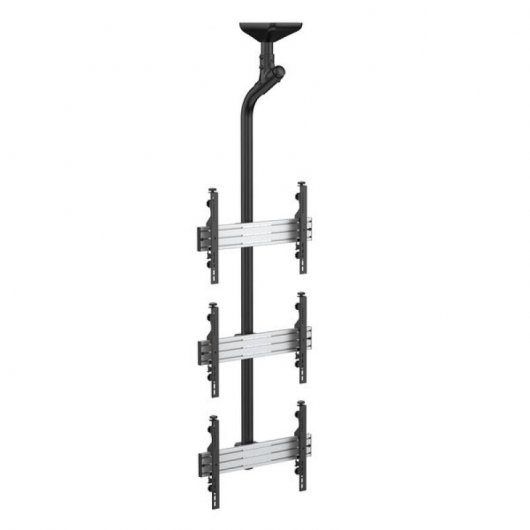 Kimex Soporte de Techo Menú Board 3 Pantallas de TV 43"-55" Altura 225cm VESA 600x400 Máx. 50Kg
