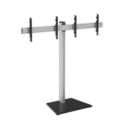 Kimex Soporte de Suelo para 2 TV 50"-55" Altura 175cm VESA 600x400 Máx. 50Kg