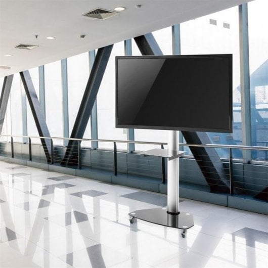 Kimex Suporte de Chão para TV 37"-75" Altura 120-180cm VESA 600x400 Máx. 40Kg