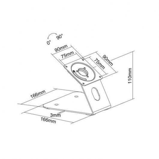 Kimex Soporte de Mesa/Pared Universal Blanco para Tablets