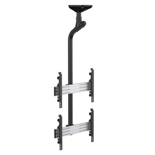 Kimex Supporto da soffitto per 2 schermi 43"-55" Altezza 175 cm VESA 600x400 Max. 50Kg