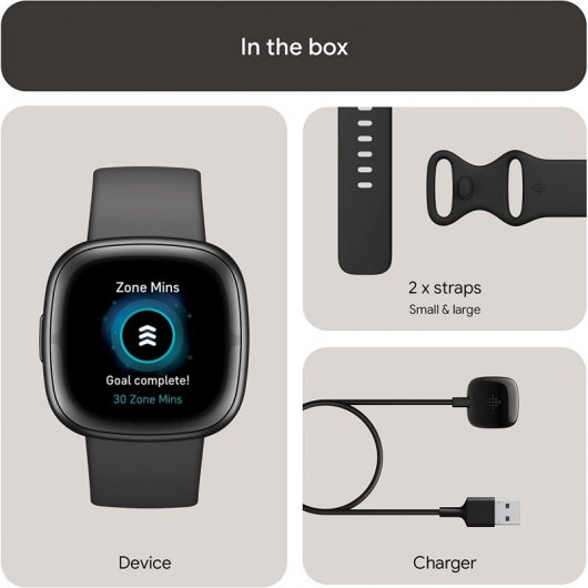 Fitbit Sense 2 Smartwatch Gris Sombra/Grafito