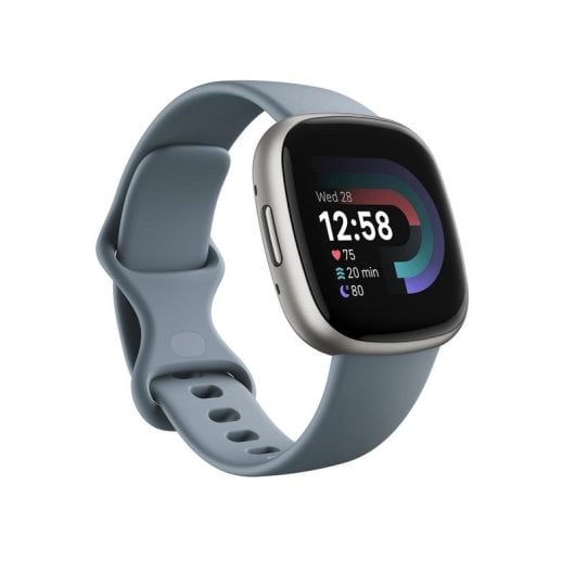 Fitbit Versa 4 Bluetooth GPS NFC 40,5mm Écran Tactile Aluminium Bleu S/L SpO2 Pulsomètre