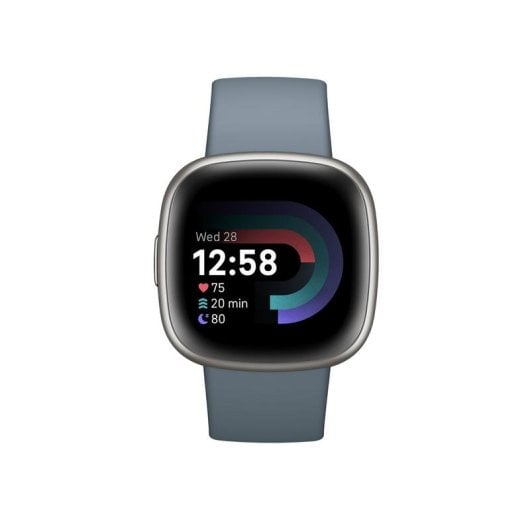 Fitbit Versa 4 Bluetooth GPS NFC 40,5mm Écran Tactile Aluminium Bleu S/L SpO2 Pulsomètre