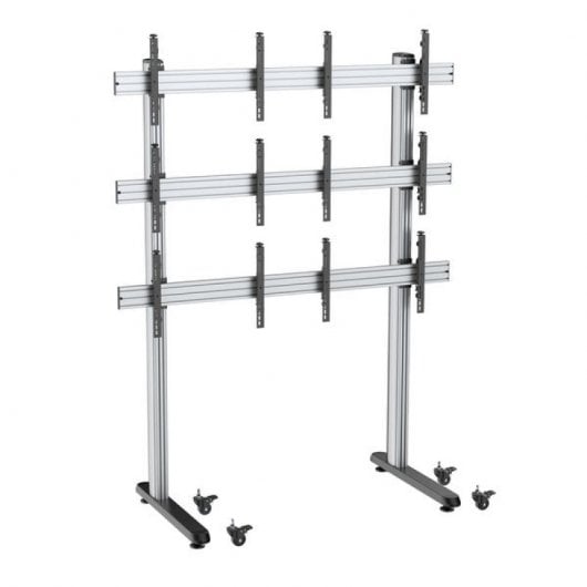 Support de sol Kimex pour 6 écrans TV 45"-55" VESA 600x400 Max 50Kg