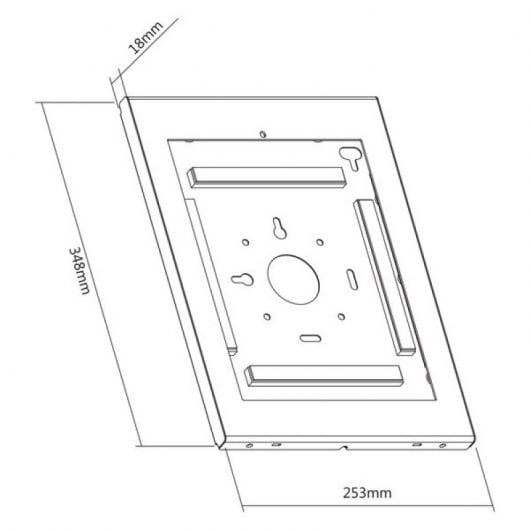 Supporto da pavimento Kimex bianco per tablet iPad Pro 12.9" Gen 3