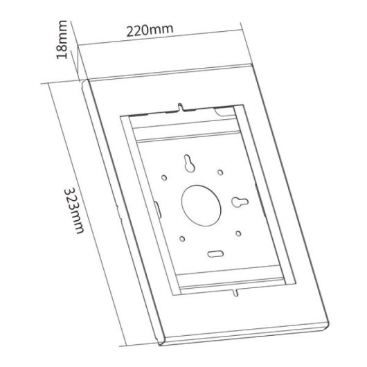 Kimex Soporte de Suelo Antirrobo para Tablet iPad 9.7"/10.2"/Pro 10.5"/Samsung Tab A 10.1"