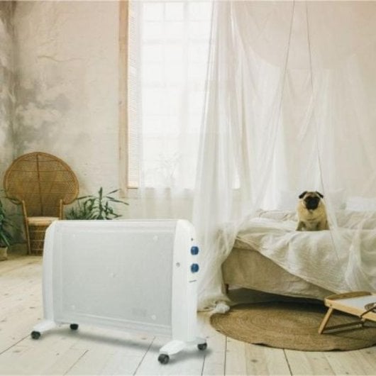 Radiateur Mica Blaupunkt BP1007 2000W Protection surchauffe Termostat Blanc