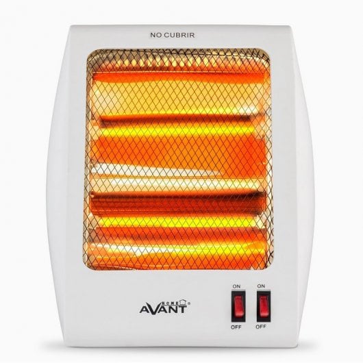 Avant AV7585 Estufa Eléctrica de Cuarzo con 2 Tubos 600W