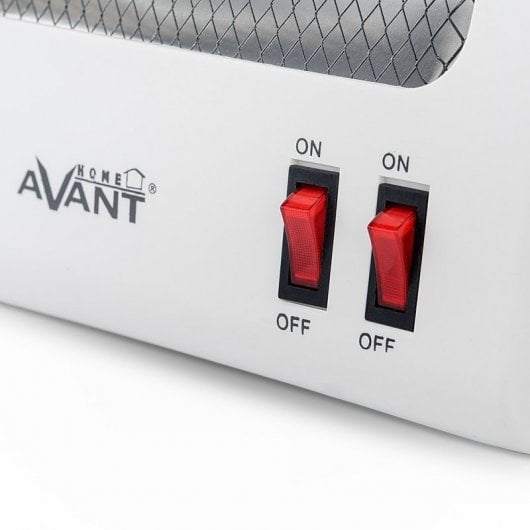 Avant AV7585 Estufa Eléctrica de Cuarzo con 2 Tubos 600W