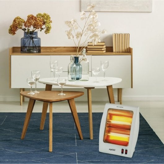 Avant AV7585 Estufa Eléctrica de Cuarzo con 2 Tubos 600W