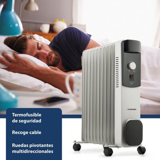 Blaupunkt BP1011 Radiateur à huile 11 éléments rayonnants 2500W