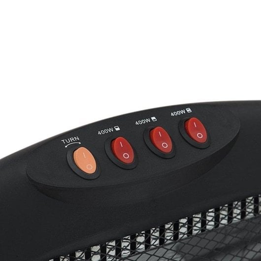 Estufa Elétrica de Quartzo Blaupunkt BP1003 1.200W Oscilante com Segurança Antitombo