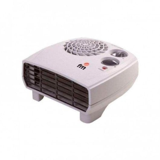 Calefactor Eléctrico FM Calefacción Palma 2000W Blanco Piso Giratorio