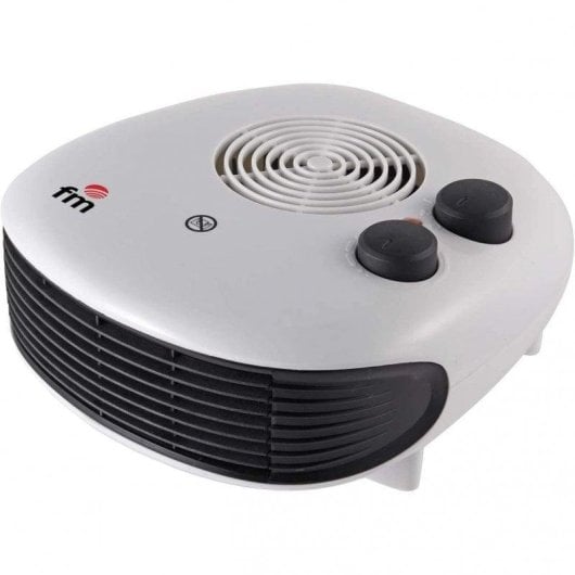 FM Calefacción Menorca Calefactor Eléctrico 2000W Gris Interior Mesa/Techo