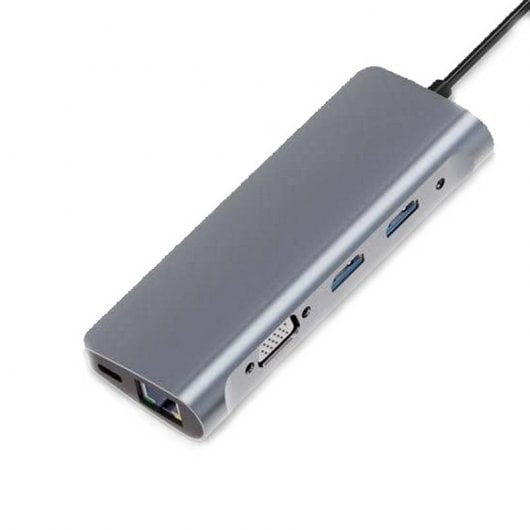 Zero-Max ZM-BYL-2120 Dock USB-C para USB/VGA/HDMI/RJ-45/SD/microSD/PD