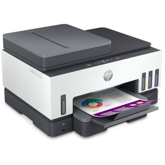 HP Smart Tank 7605 Impresora Multifunción Color WiFi Dúplex Automático Fax ADF+3 Años Tinta incluida