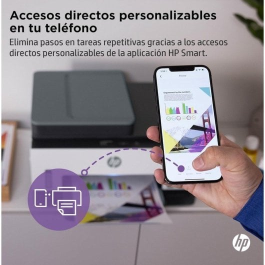 HP Smart Tank 7605 Impresora Multifunción Color WiFi Dúplex Automático Fax ADF+3 Años Tinta incluida