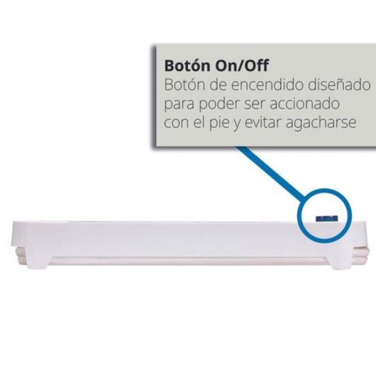 Simon Regleta 6 Tomas 1.4m con Interruptor Blanca