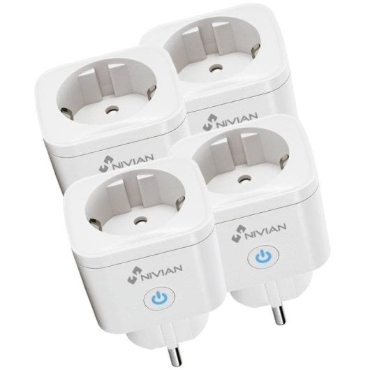 Intelligente Steckdose Nivian Wi-Fi Sprachsteuerung und Verbrauchsstatistiken