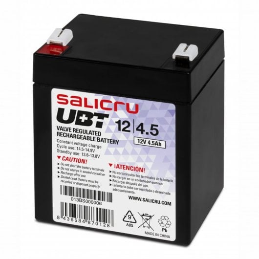 Salicru UBT 12/4,5 Batería AGM Recargable de 4.5Ah para SAI