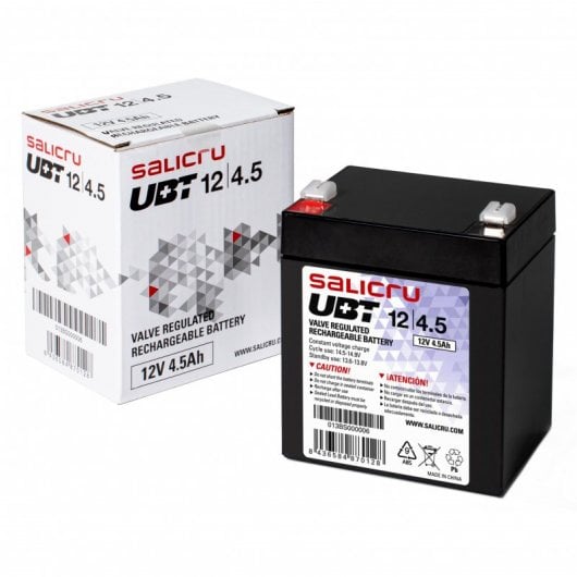 Batteria AGM Ricaricabile Salicru UBT 12/4.5 4.5Ah per UPS