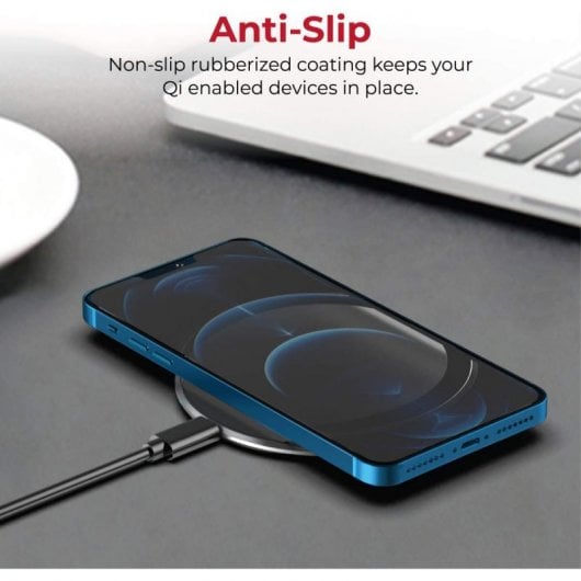 Promate Aurapad-15W Carregador Qi Sem Fios MagSafe 15W Cinzento