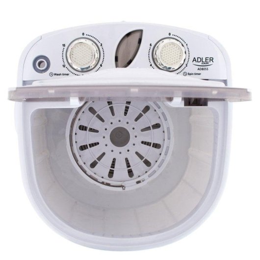 Lave-linge Adler AD 8055 Top 3kg 580rpm Portable Blanc Crème