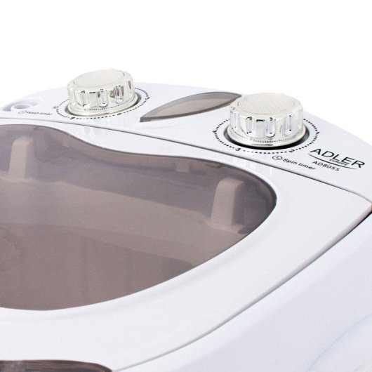 Lave-linge Adler AD 8055 Top 3kg 580rpm Portable Blanc Crème
