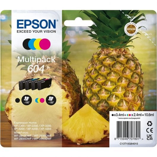 Cartuchos de Tinta Original Epson 604 MultiPack Cian/Magenta/Amarillo/Negro