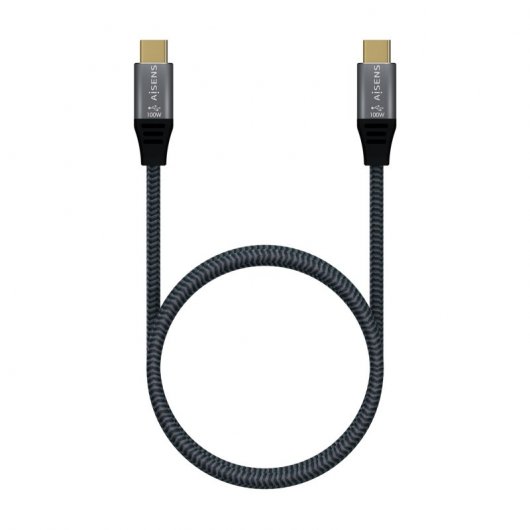 Cavo Aisens USB-C 3.2 Maschio/Maschio 2m Grigio