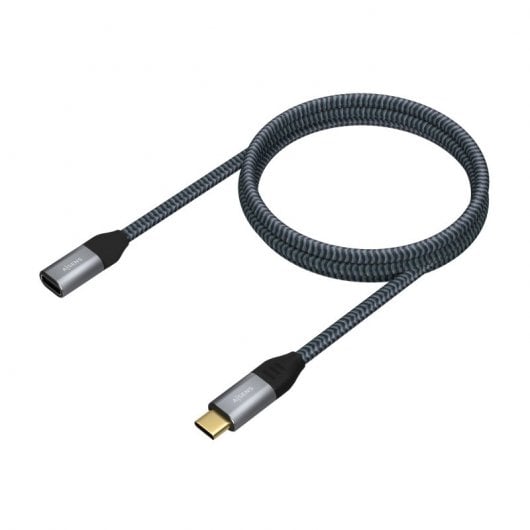 Cavo prolunga Aisens USB-C 3.2 maschio/femmina 1 m Grigio