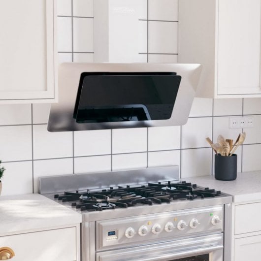 VidaXL Exaustor Decorativo 90cm Inox