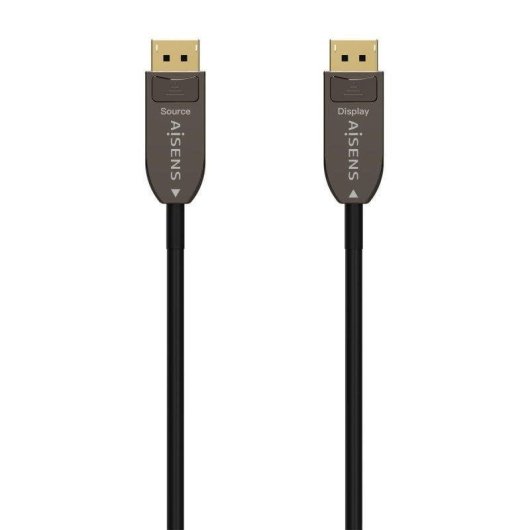 Câble DisplayPort Aisens A155-0606 1.4 8K 10m Fibre Optique Cuivre Noir