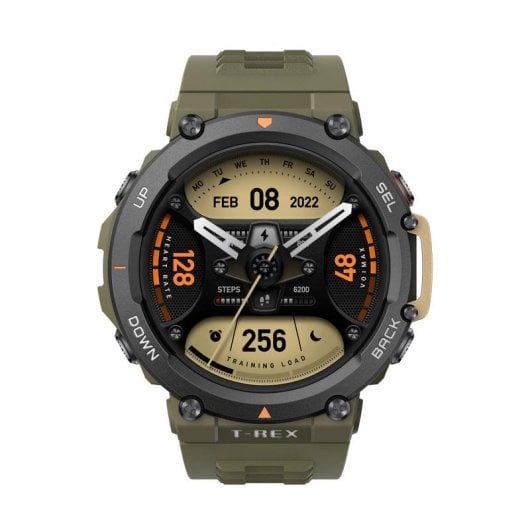Amazfit T-Rex 2 GPS Bluetooth 47mm AMOLED Verde Wild green Unica Resistenza 10ATM SpO2 Cardio
