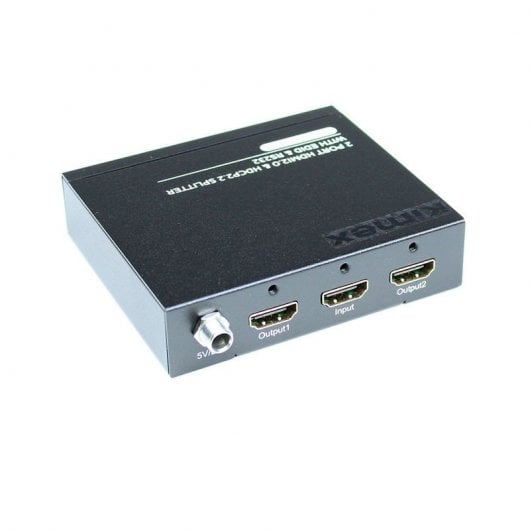 Kimex Splitter HDMI2.0/HDCP2.2 1x Entrada-2x Salidas EDID RS232 4K 60Hz