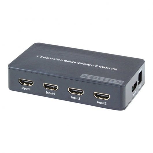 Kimex Switch 5x Entradas-1x Salida HDMI2.0 HDCP2.2 4K 60Hz