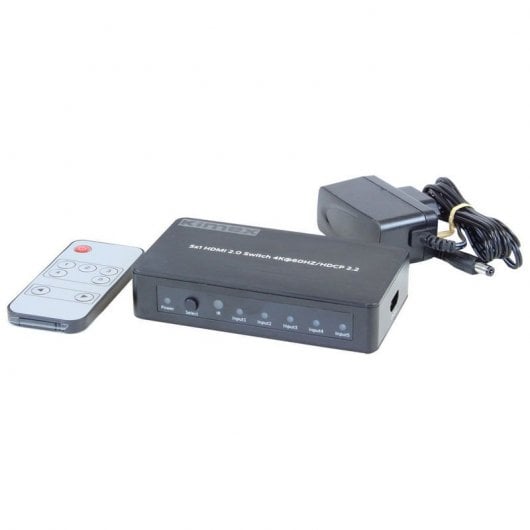 Kimex Switch 5x Entradas-1x Salida HDMI2.0 HDCP2.2 4K 60Hz