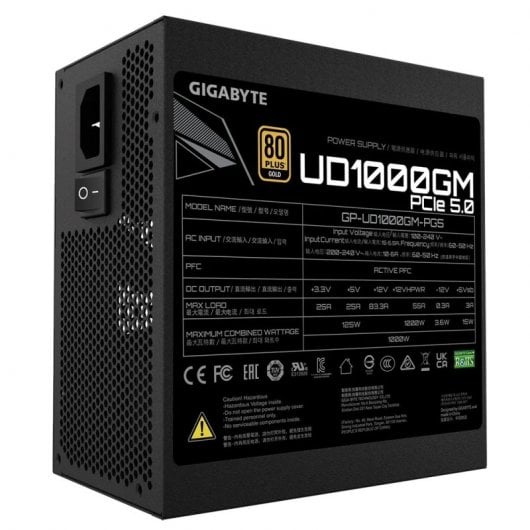 Gigabyte UD1000GM PG5 1000W 80 Plus Or Complet Modulaire