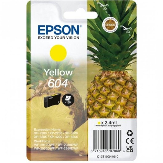 Tintenpatrone Epson 604 Gelb Original Standardkapazität Einzelpack